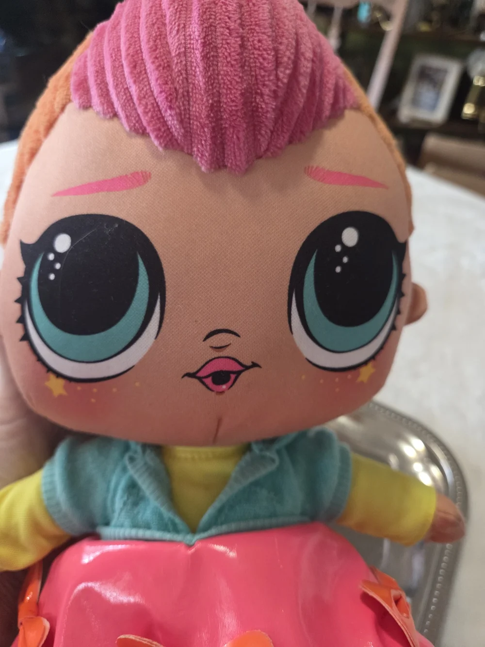 L.O.L. Surprise! Plush Doll in Pink, Teal & Orange